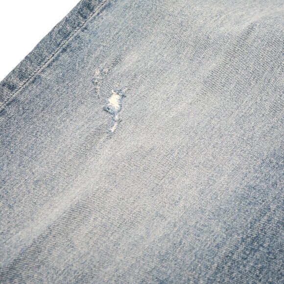 Silver 90s Boyfriend Jeans Hi Rise Straight Leg Blue Denim Distressed Selvedge N - Picture 10 of 13